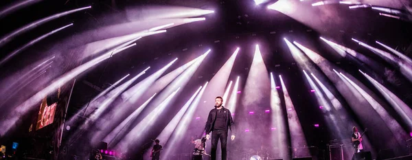 Kasabianské Představení Festivalu Sziget Budapešť Maďarsko 2019 — Stock fotografie