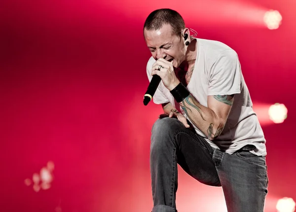 Pinkpop Festivali Landgraaf Linkin Park Hollanda Konseri — Stok fotoğraf