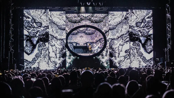 Actuación John Legend Amsterdam Ziggo Dome — Foto de Stock