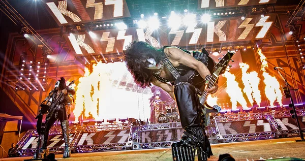 Kiss Auftritt Auf Einem Ahoi Festival — Stockfoto