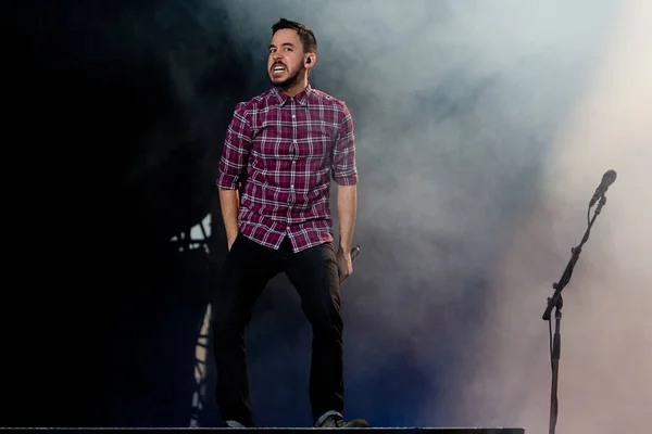 Pinkpop Fesztivál Landgraaf Hollandia 2012 Linkin Park Koncert — Stock Fotó