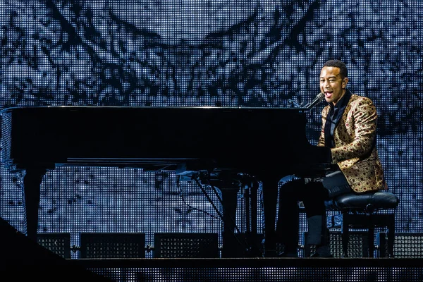 John Legend Performance Amsterdam Ziggo Dome — Stock Photo, Image