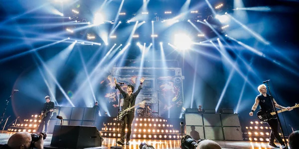 Występ Green Day Amsterdamie Ziggo Dome — Zdjęcie stockowe