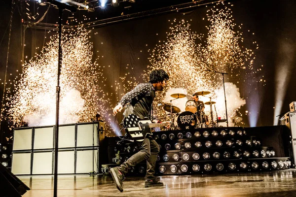 Představení Green Day Amsterdamu Ziggo Dome — Stock fotografie