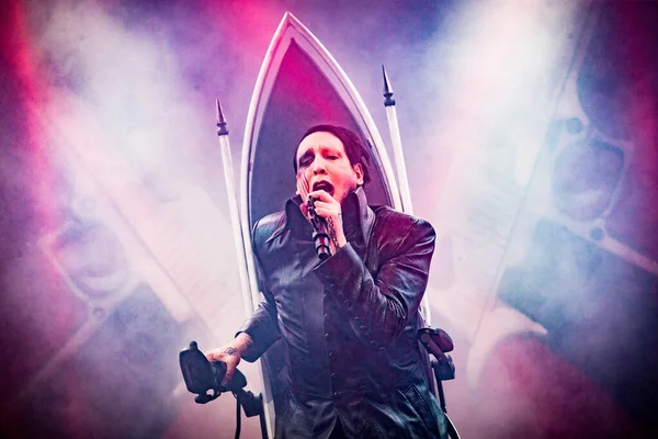 Marilyn Manson Fellépett Eindhovenben Klokgebouw Ban — Stock Fotó