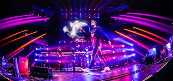 Şubat 2020 Afas Yaşasın Amsterdam Hollanda Chainsmokers Konseri — Stok fotoğraf