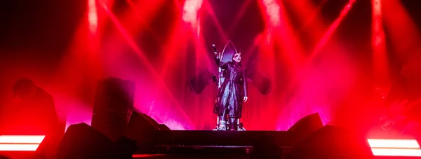 Marilyn Manson Joue Sur Eindhoven Klokgebouw — Photo