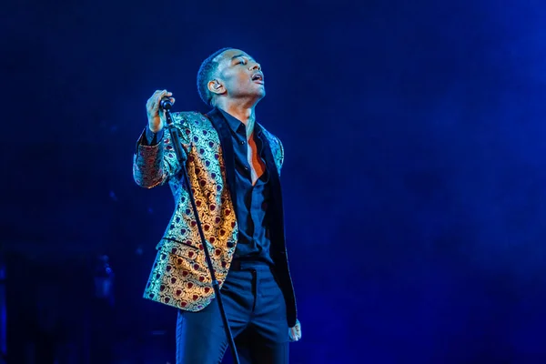 Actuación John Legend Amsterdam Ziggo Dome — Foto de Stock