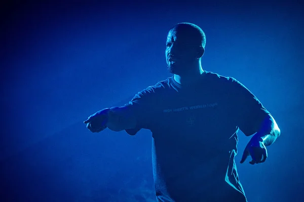 Drake Előadása Fiú Találkozik Világkörüli Turné 2017 Ziggo Dome — Stock Fotó
