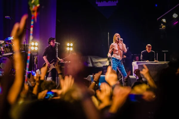 Iggy Pop Treedt Tijdens Muziekfestival — Stockfoto