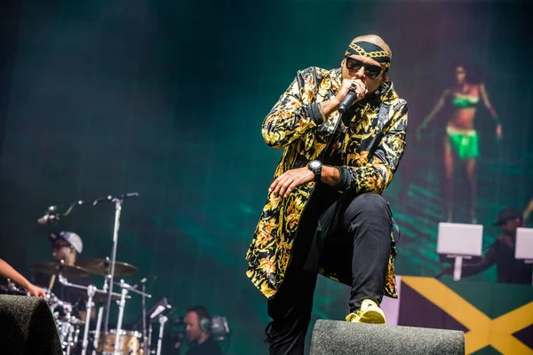 Sean Paul Esibendosi Sul Palco Durante Festival Musicale Lowlands 2017 — Foto Stock