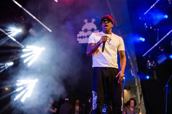 Skepta Fellépett Színpadon Zenei Fesztivál Alatt — Stock Fotó