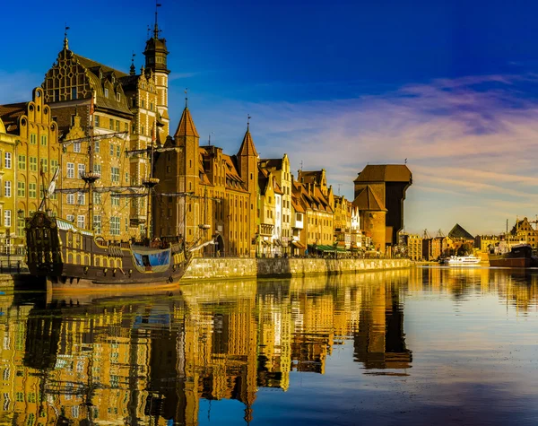 Gdansk, Polônia, setembro de 2016: Cityscape de Gdansk na Polônia — Fotografia de Stock