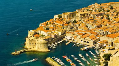 eski şehir Dubrovnik Hırvatistan güzel yaz günde görüntülemek
