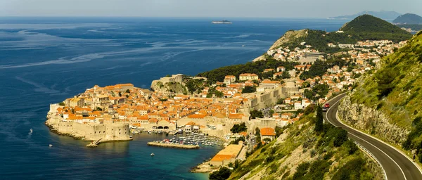 Vista Ciudad Vieja Dubrovnik Hermoso Día Verano Croacia — Foto de Stock