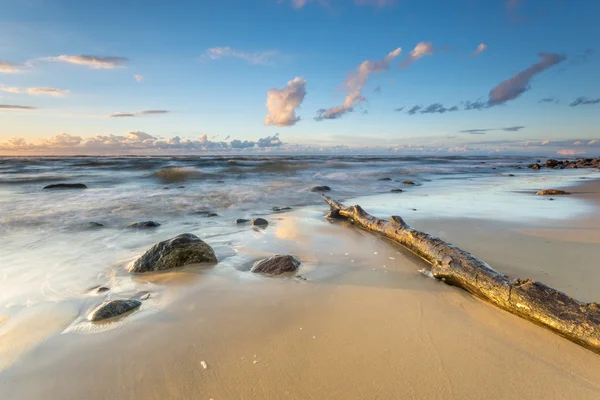 Spectaculaire Zonsondergang Stormachtige Zee Bij Thailand — Stockfoto