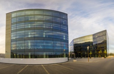 Szczecin, Polonya, Ekim 2016: Modern ofis binaları