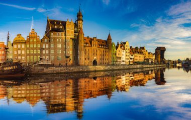 Polonya Gdansk, Gdansk, Polonya, Eylül 2016:Cityscape