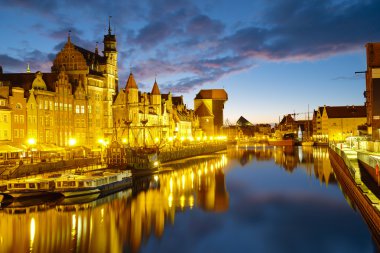 Polonya Gdansk, Gdansk, Polonya, Eylül 2016:Cityscape