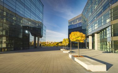 Szczecin, Polonya-27 Temmuz 2016:Modern ofis binası
