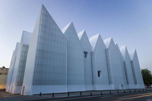 Szczecin Polônia Outubro 2016 Edifício Escritórios Futurista Szczecin Philharmonic — Fotografia de Stock