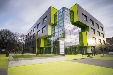 Szczecin, Polonya-27 Temmuz 2016:Modern ofis içinde olmadığım Binası