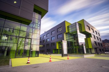 Szczecin, Polonya-27 Temmuz 2016:Modern ofis içinde olmadığım Binası