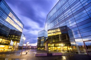 Szczecin, Polonya-27 Temmuz 2016:Modern ofis içinde olmadığım Binası