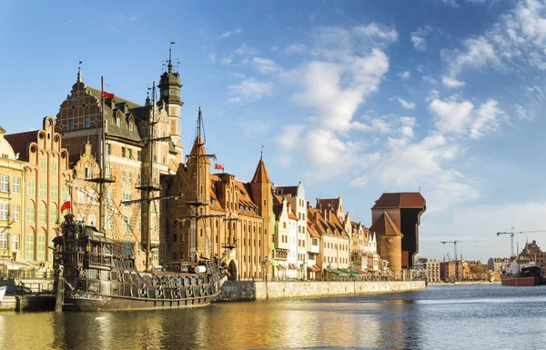 Paesaggio urbano di Danzica in Polonia — Foto Stock