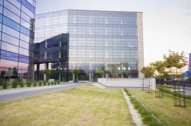 Szczecin, Polonya-27 Temmuz 2016:Modern ofis içinde olmadığım Binası