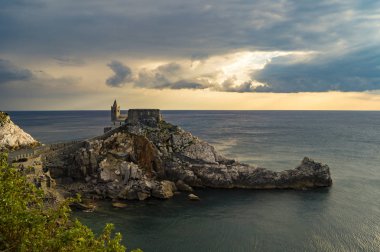 Portovenere, Ligurya taş Castle