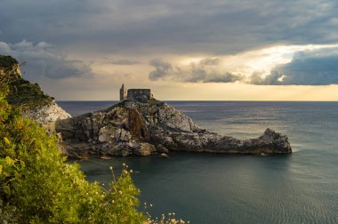 Portovenere, Ligurya taş Castle