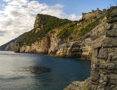 Portovenere, Ligurya taş Castle