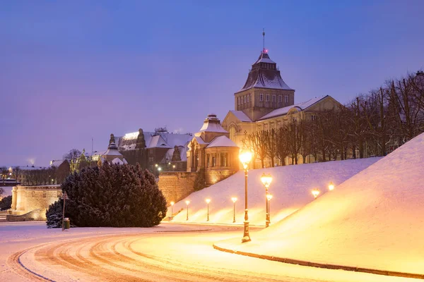 Szczecin eski yerlerinden bir kış ceket