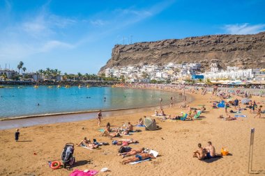 Playa del Mogan, Puerto de Mogan - Gran Canar güzel plajı