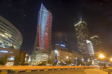 Varşova, Polonya-Aralık 2016: P Merkezi gökdelenler