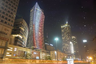 Varşova, Polonya-Aralık 2016: P Merkezi gökdelenler