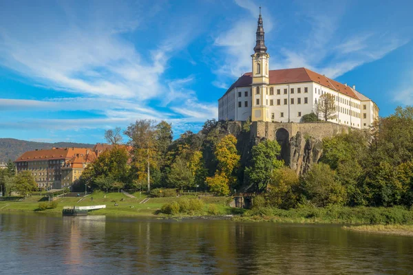 Castle in Decin on the Elbe in the Czech Republic — Stock Photo, Image