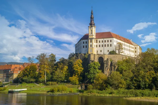 Castle in Decin on the Elbe in the Czech Republic — Stock Photo, Image