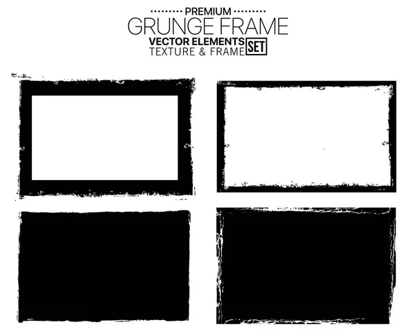 Grunge ram textur bakgrund — Stock vektor