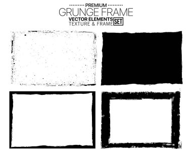 Grunge çerçeve doku arka plan