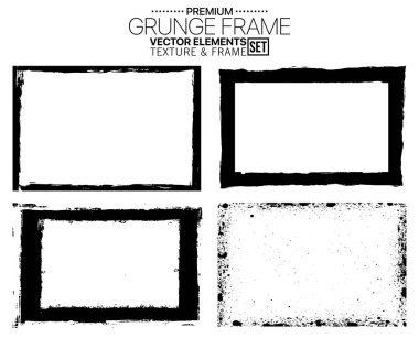 Grunge çerçeve doku arka plan