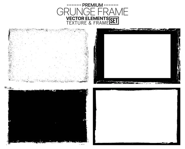 Grunge cadre texture arrière-plan — Image vectorielle