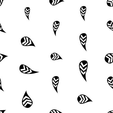 Soyut doodle süslü tasarlamak ile sorunsuz arka plan 