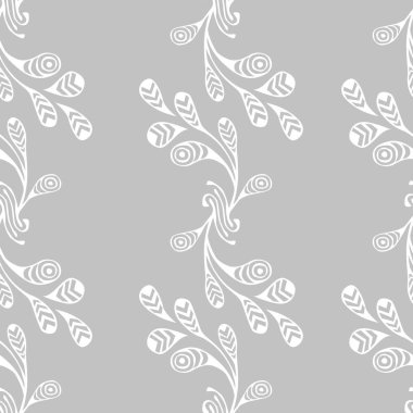 Soyut doodle süslü tasarlamak ile sorunsuz arka plan 