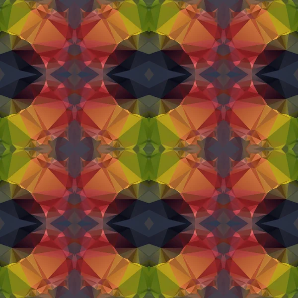 Fundo sem costura com padrão fractal abstrato feito de cor — Vetor de Stock