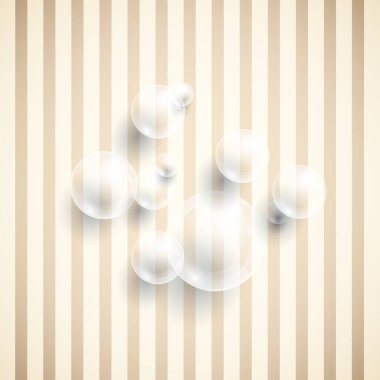 Şeffaf baloncuklu arka plan. Vektör illüstrasyonu