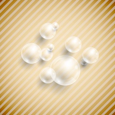 Şeffaf baloncuklu arka plan. Vektör illüstrasyonu