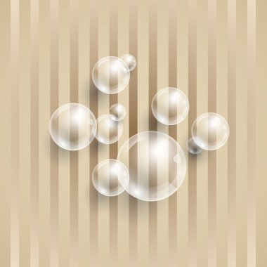 Şeffaf baloncuklu arka plan. Vektör illüstrasyonu