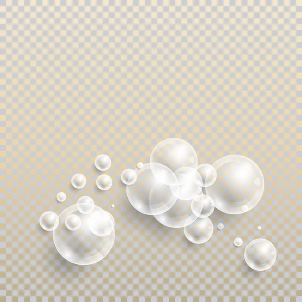 Фон Прозрачными Пузырями Векторная Иллюстрация — стоковый вектор
